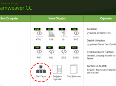 Dreamweaver İle Site Oluşturma Dreamweaver ile Site Oluşturma