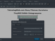 Asp.net Roxy Fileman Kurulumu Asp.net Roxy Fileman Kurulumu (TinyMCE Entegrasyonu ile Birlikte)